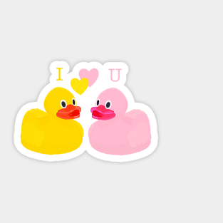 I love you ducky Sticker